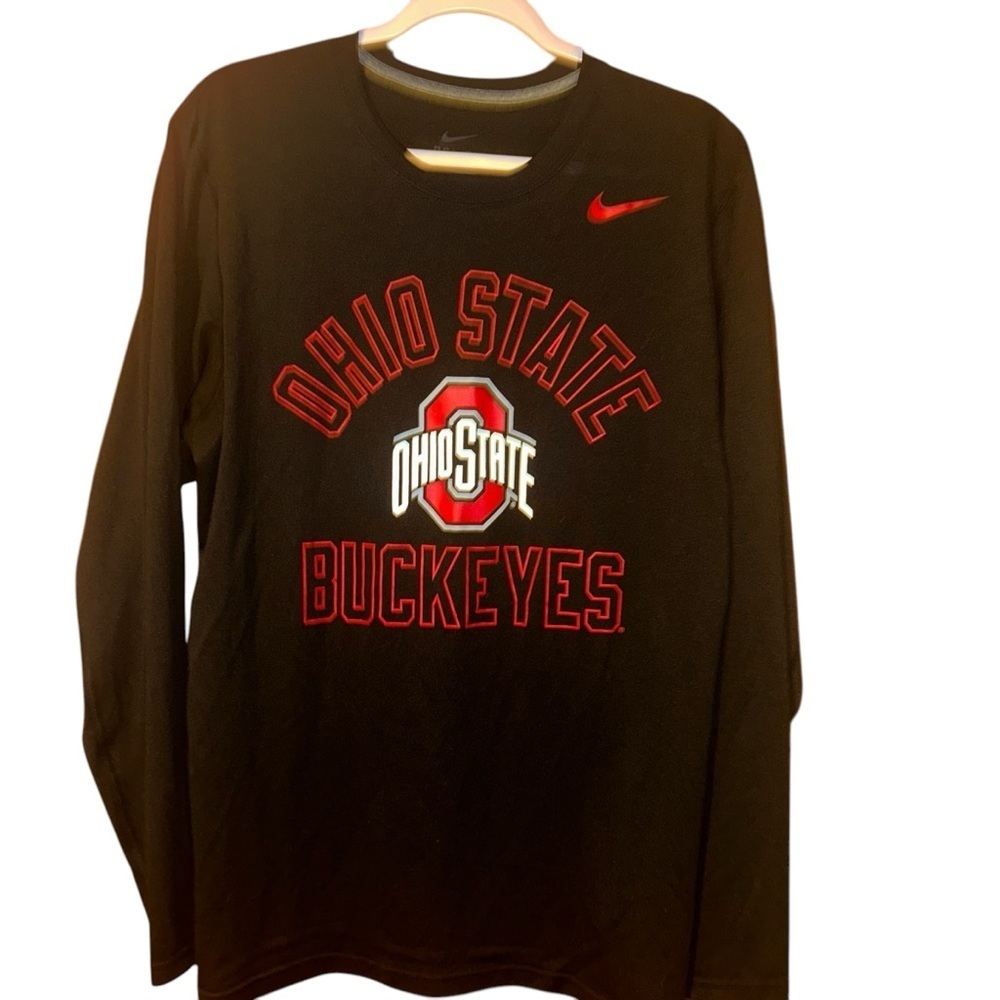 Nike Ohio state buckeyes performance long sleeve tshirtrt size Large L